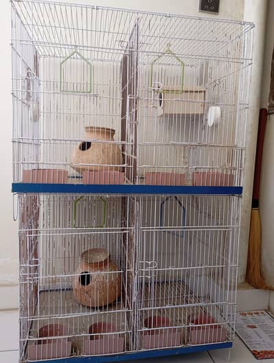 Double Bird Cage Set with Accessories