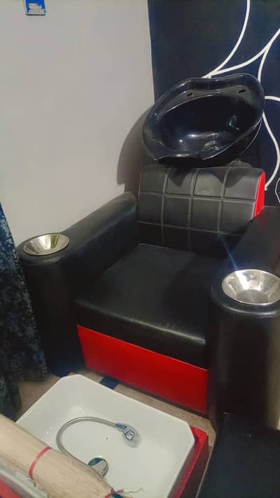 Manicure pedicure sofa + shampoo unit for salons with all imported