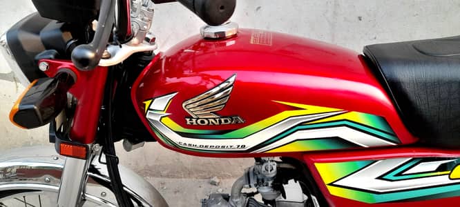 Honda 70cc 2023 modal biometric on my name