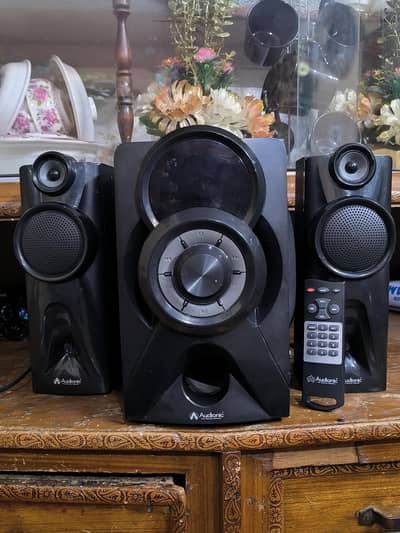 Audionic Mega 40 Speaker System With Original Remote – Excellent Sound