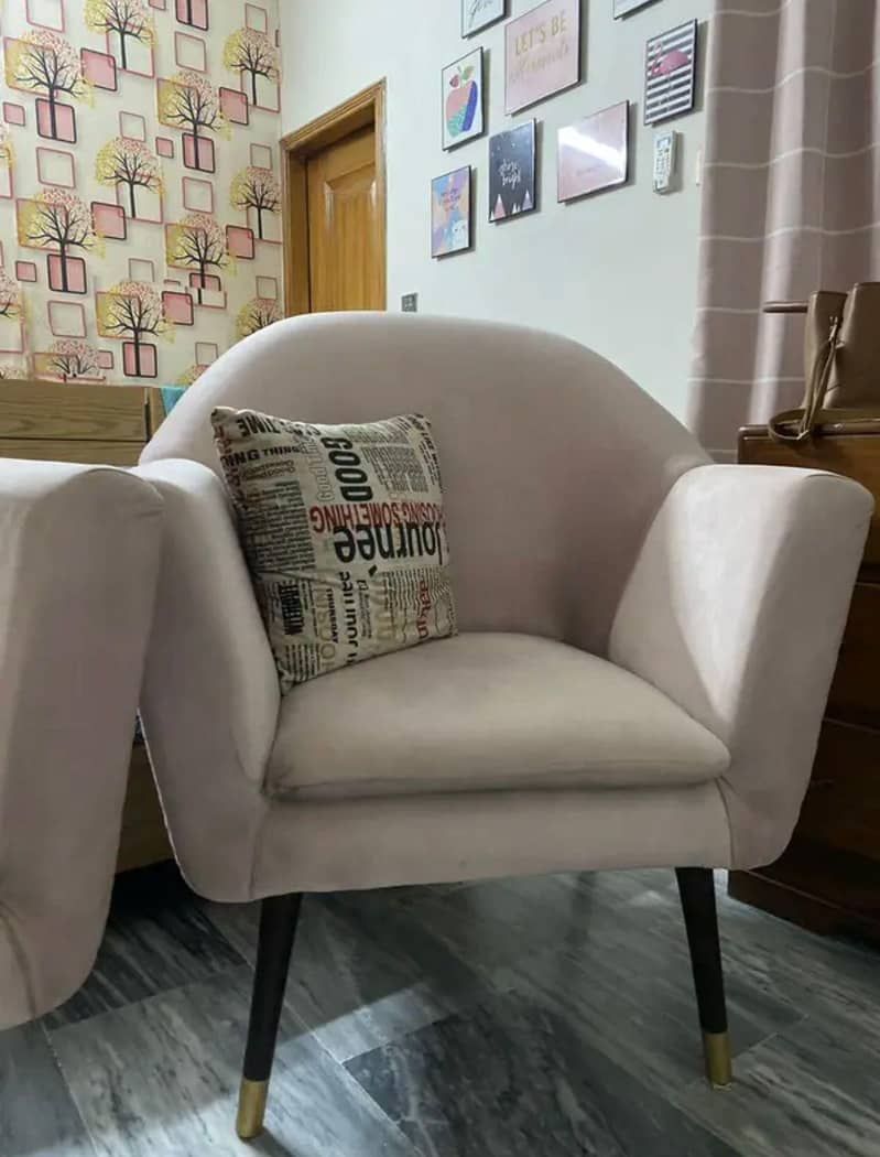 Sofa × 2 with round table 2