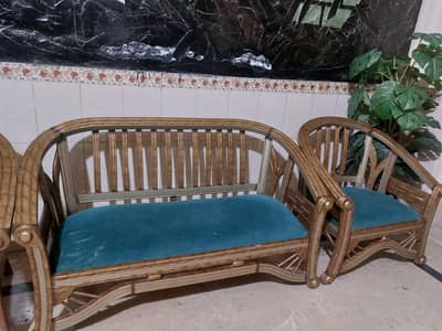Brand new Wooden sofa set (2 months used) 30k