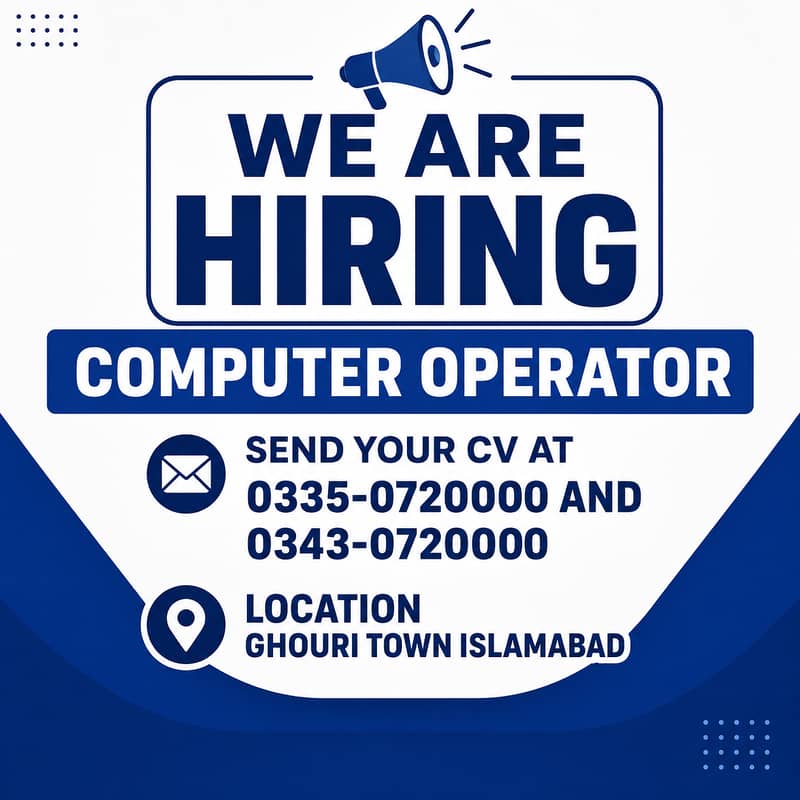COMPUTER OPERATOR REQUIRED 0