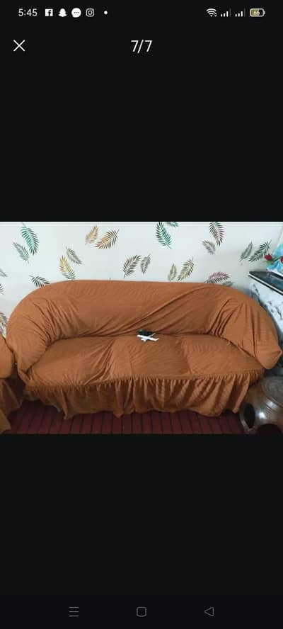5seater sofa set with cover