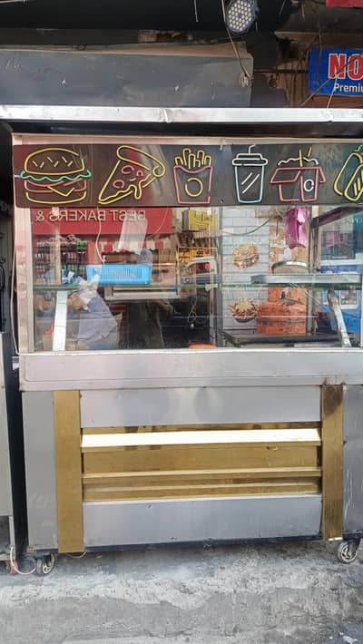 Oven, Food Display Counter, Deep Fryer, Chairs & Tables