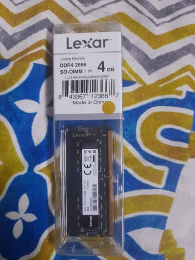 Lexar DDR4 4GB Ram brand new Openbox