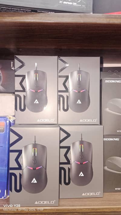 Aoqelo AM2 USB Wired Mouse – Ergonomic Silent Click