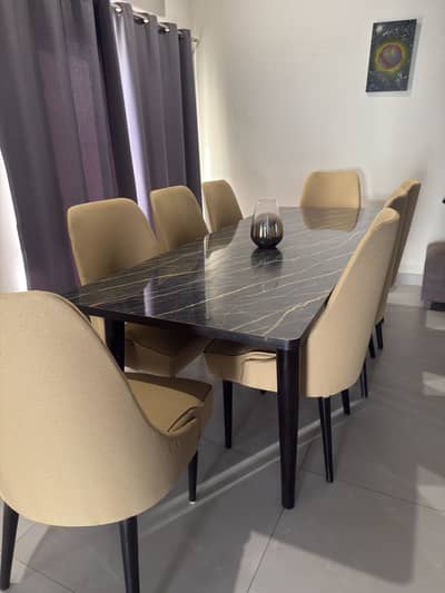 8 Seater Dinning table with laminated table top