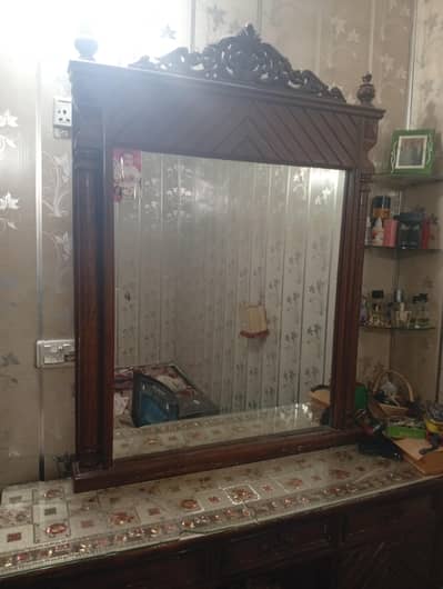 Dressing table keekar wood made for sale with sitting table