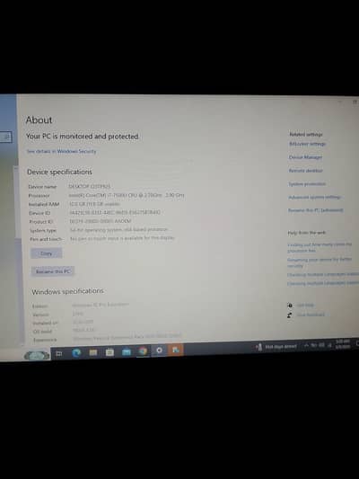 Dell vostro core i7  7th generation laptop