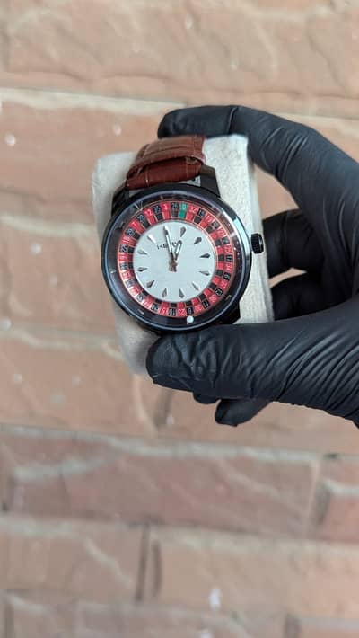 Luxury style Casino watch Leather strap watch premium quality