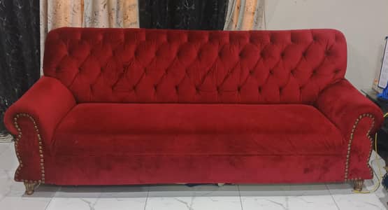 Tri-color Elegant Sofa Set with Coffee Tables