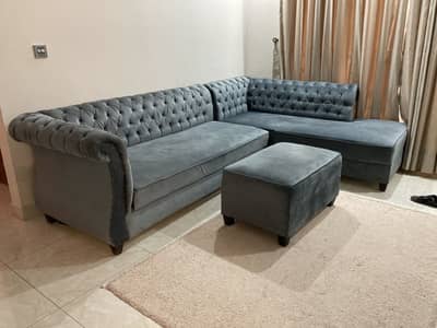 L-Shaped sofa set available for sale