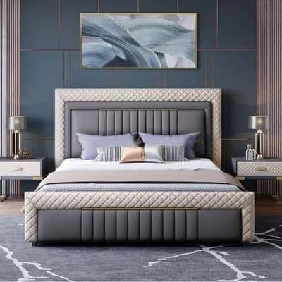 wooden bed / Double bed / single bed / side tables / bed dressing tabl