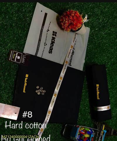 hard cotton suit for men with 8 fancy buttons