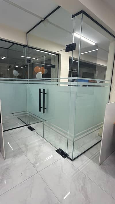 12MM GLASS PARTITIONS ALUMINIUM WINDOW'S 3D GLASS PAPER WINDOW BLINDS