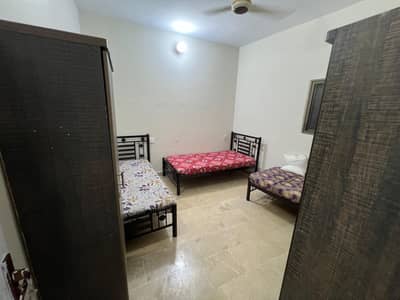 BRAND NEW BOYS HOSTEL AT MAIN SHARA E FAISAL BALOCH COLONY FLY OVER