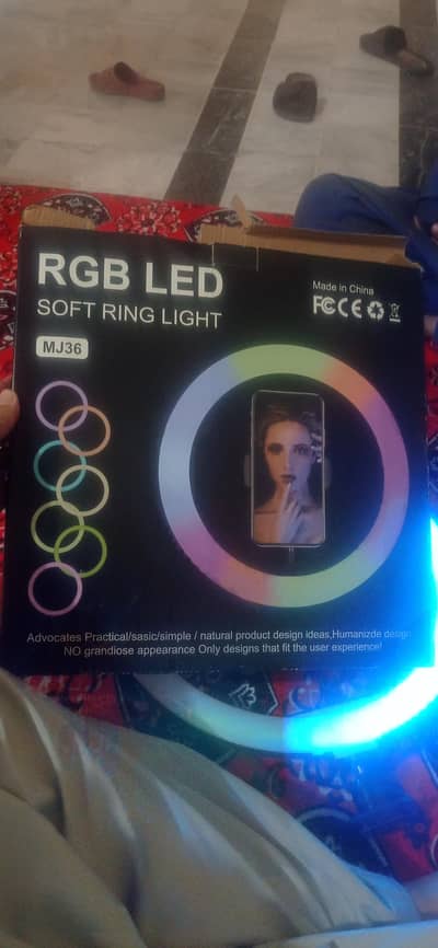 TikTok stand and Ring light argent sale