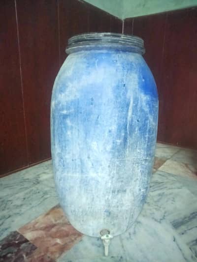 Blue Water Drum with Tap