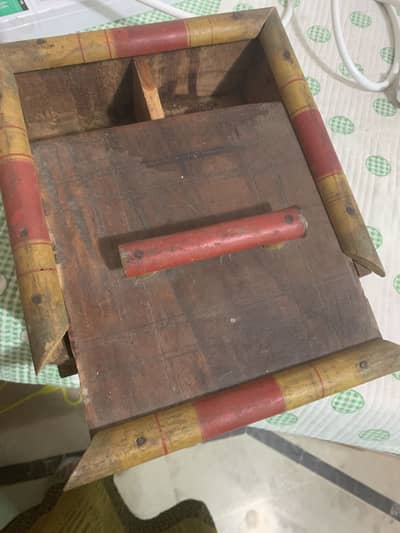 Wooden vintage masala box