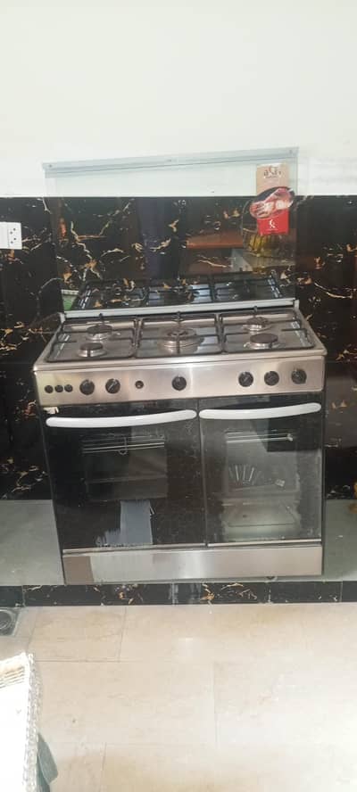 ASI 5 Burner Stainless Steel Cooking Range with Double Oven