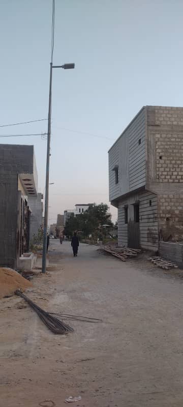 Under construction 80 sqy house for sale peaceful gated society