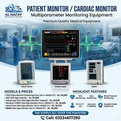 Vital Sign Monitor/ECG/Heart Rate Monitor/Temperature Monitor/NIBP