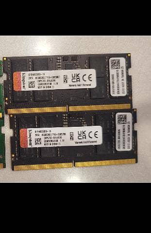ddr 5 ,16gb ram 2 piece available 78,000