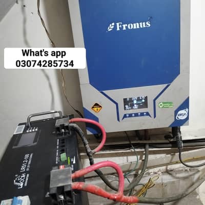 Fronus hybrid inverter with 100AH 51.2v Li battery
