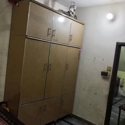 wood safe almari golden clr