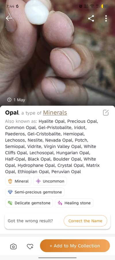 Nevada opal stone