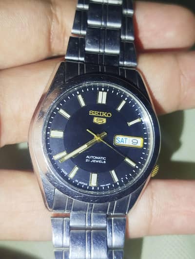 original seiko 5 21 jewels lush condition 100% perfect working all