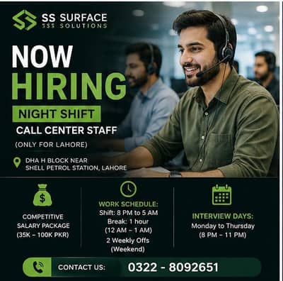 Hiring Now ,Call Center Staff (Male & Female Jobs) Sales Jobs