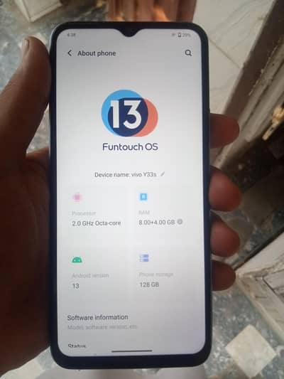 vivo y33s 8/128