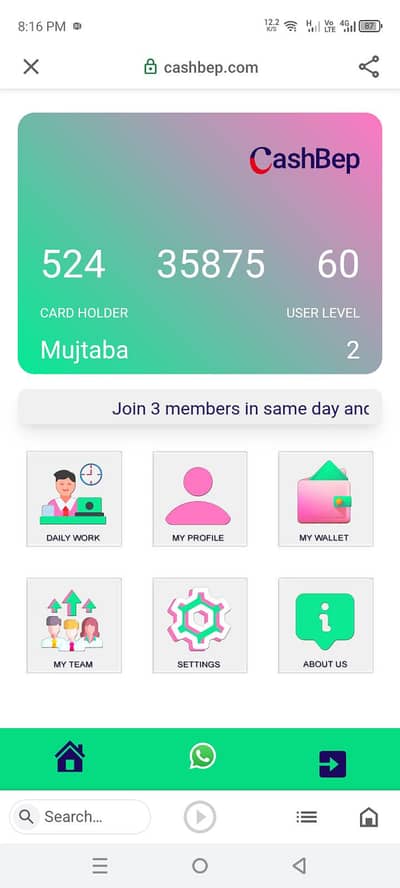 Online work