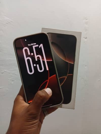 iPhone 16 Pro Max jv 256gb with box urgent Sale