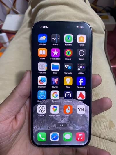 Iphone 15 pro non pta jv battery 85 waterpack screen halki c ruff ha