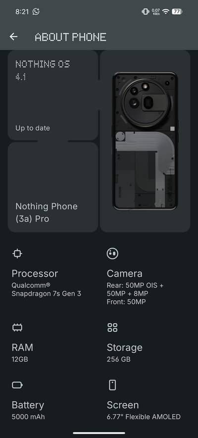 NOTHING 3A Pro. 12gb 256gb