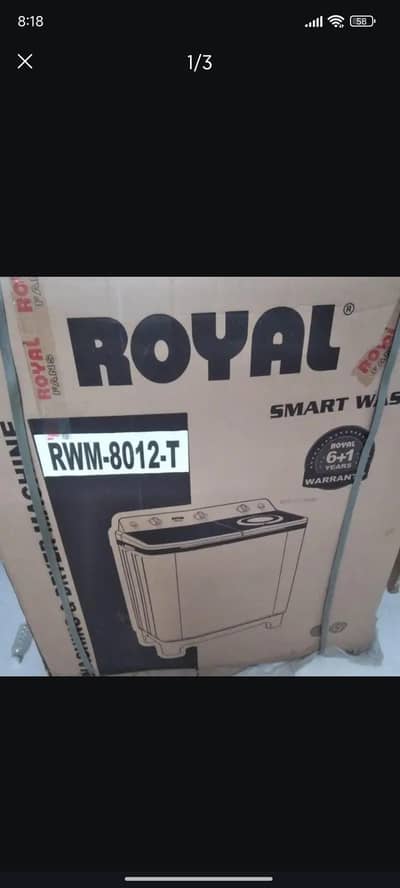 Royal washing machine RWM 8012 -T