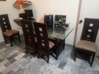 6 chairs dining table