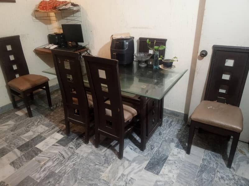 6 chairs dining table 0
