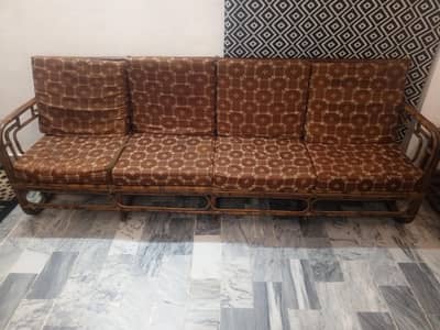 cane sofa بید کی لکڑی کے صوفے