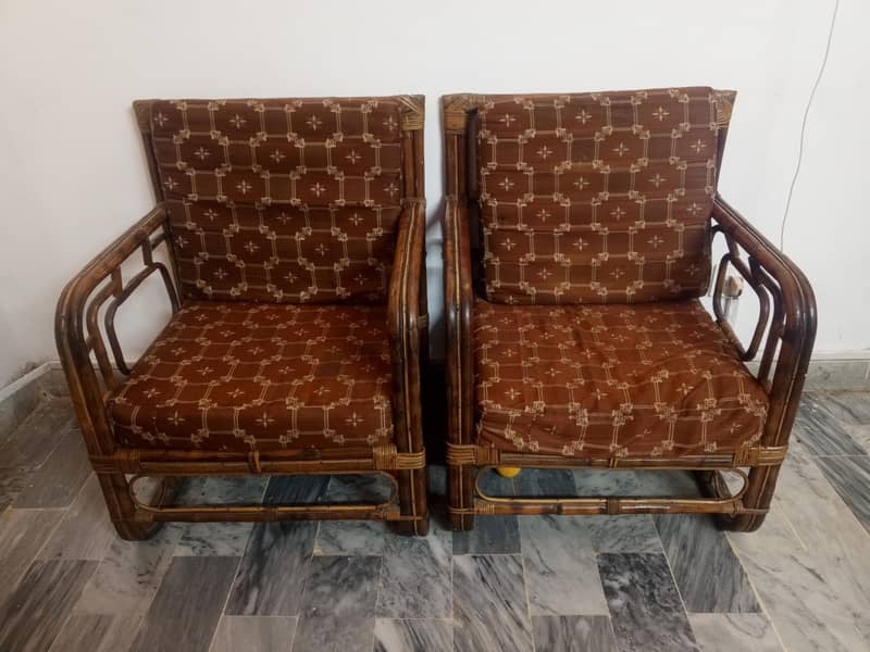 cane sofa بید کی لکڑی کے صوفے 1