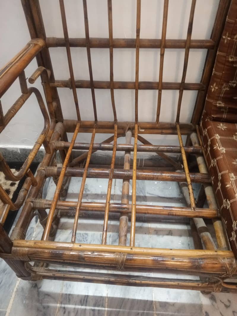 cane sofa بید کی لکڑی کے صوفے 3