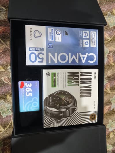 Tecno Camon 50 Ultra 5g Box pack With Watch
