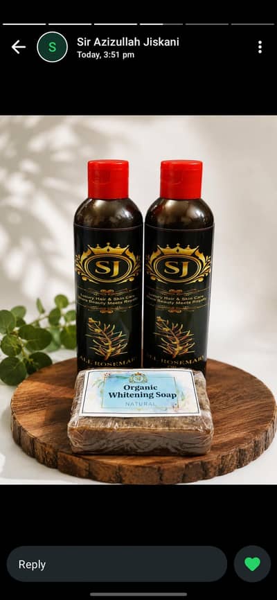Organic Home made Shampoo,Oil,and whitening Soap