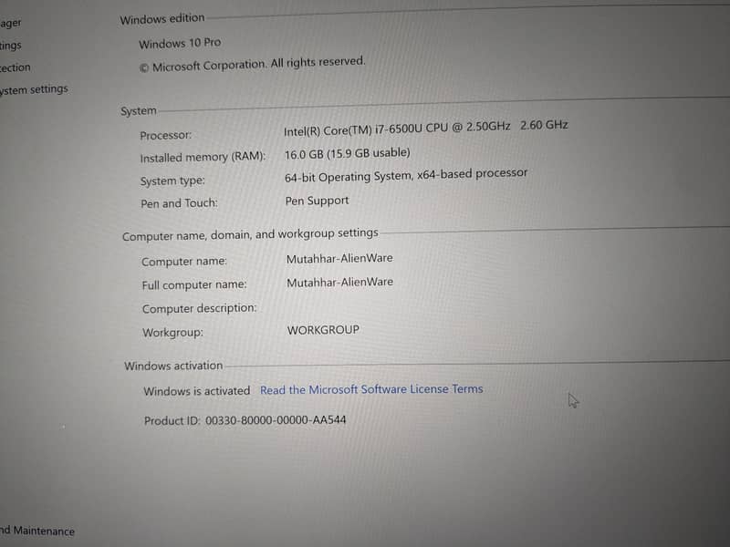 HP Alienware 13 R2 6
