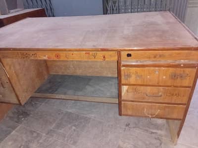 office tables with side rack  availble for sale