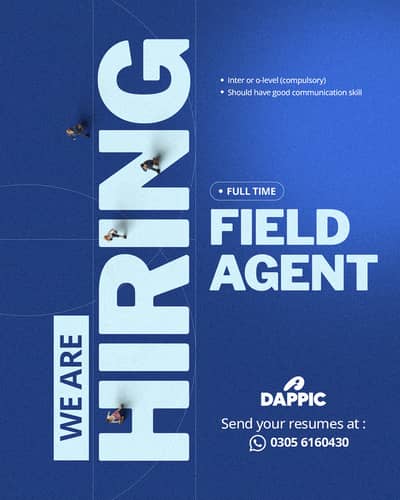 We Are Hiring Field Agents