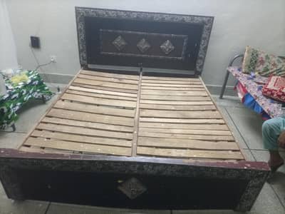 Wooden Double Bed